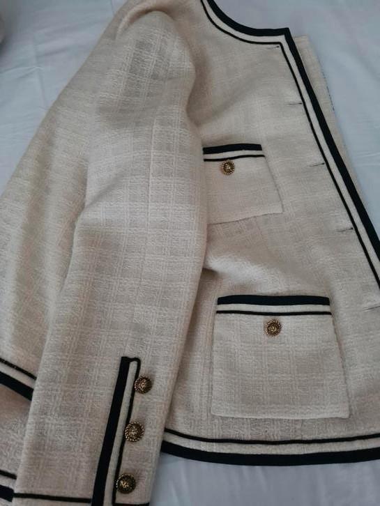 MAURICE SENILH COUTURE JASJE L, Kleding | Dames, Jasjes, Kostuums en Pakken, Zo goed als nieuw, Jasje, Maat 42/44 (L), Overige kleuren