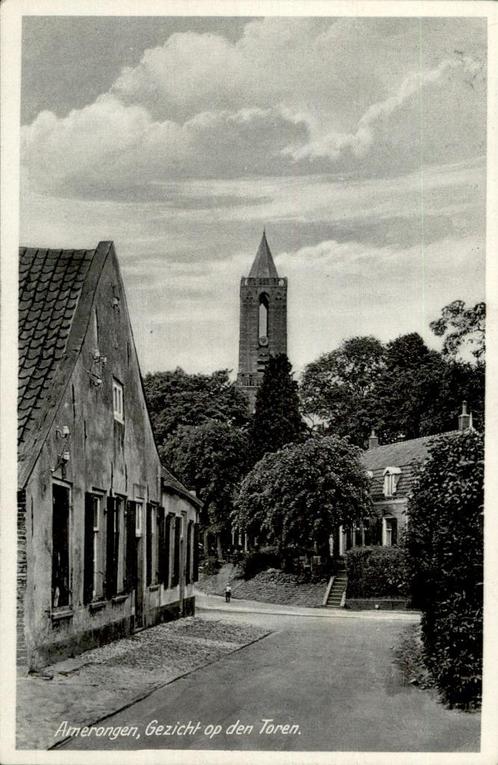 Amerongen Gezicht op den Toren uitg J.H. Visser, Verzamelen, Ansichtkaarten | Nederland, Gelopen, Utrecht, Voor 1920, Verzenden