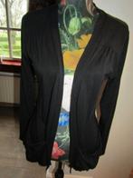 F189 QUESTION? mt M vest zwart tricot, Kleding | Dames, Maat 38/40 (M), Verzenden, Zwart, Zo goed als nieuw