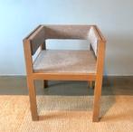 3 stoelen Yusuf Kho - Houtwerk Hattem (Ate van Apeldoorn), Drie, Gebruikt, Minimalistisch kubistisch, Bruin