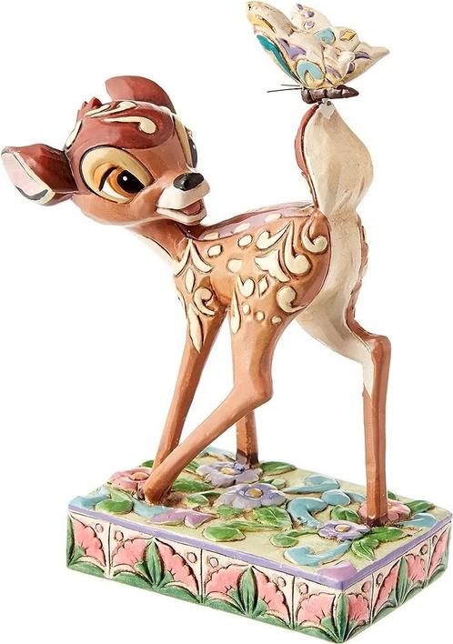 Disney Traditions / Jim Shore - Bambi "Wonder of Spring", Verzamelen, Disney, Zo goed als nieuw, Beeldje of Figuurtje, Ophalen of Verzenden