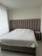 Boxspring 180x200, Beige, Tweepersoons, Ophalen of Verzenden, Zo goed als nieuw