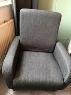 stoel fauteuil grijs, Huis en Inrichting, Fauteuils, Ophalen, Zo goed als nieuw, 75 tot 100 cm, 50 tot 75 cm
