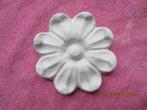 Nr16) gips ornament bloem doorsnee 7.5 Cm nieuw handmade, Antiek en Kunst, Ophalen of Verzenden