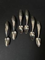 Zes Zilveren Lepeltjes A.J. Driessen, Schoonhoven, Antiek en Kunst, Antiek | Goud en Zilver, Ophalen of Verzenden
