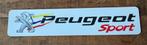 PEUGEOT sport     kentekenplaat - reclamebord 52x11 kunststo, Ophalen of Verzenden, Zo goed als nieuw, Auto's