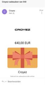 Croyez Cadeaubon 20 euro, Eén persoon, Cadeaubon, Overige typen