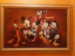 Een vrolijk portret van de Disney familie., Antiek en Kunst, Kunst | Schilderijen | Klassiek, Ophalen