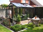 Aanbieding, ACD R204 black tuinkas (gratis tafel/dakraam), Tuin en Terras, Kassen, Verzenden, Glas, Aluminium, Kweekkas
