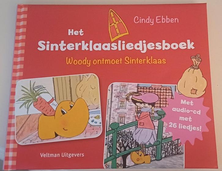 Sinterklaasliedjesboek - Woody ontmoet Sinterklaas, Boeken, Kinderboeken | Baby's en Peuters, Zo goed als nieuw, Ophalen of Verzenden