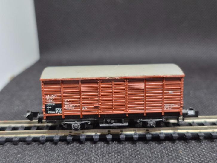 Minitrix 3253 - gedekte goederenwagen G10 (15151), Hobby en Vrije tijd, Modeltreinen | N-Spoor, Gebruikt, Wagon, Gelijkstroom