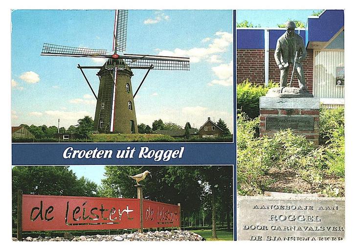 942065	Roggel	Limburg	Gelopen met postzegel, Verzamelen, Ansichtkaarten | Nederland, Gelopen, Limburg, Ophalen of Verzenden