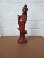Houten Kwan Jin Chinese God Guan Yin beeld Guanyin kwanjin, Ophalen of Verzenden