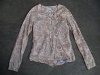 VINGINO mooie roze / huidskleurige blouse met bloemen 176, Kinderen en Baby's, Kinderkleding | Maat 176, Gebruikt, Meisje, Overhemd of Blouse
