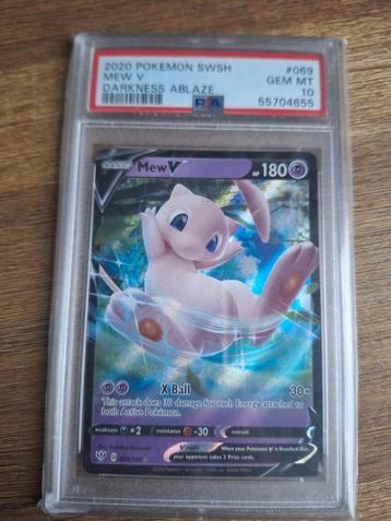 2020 POKEMON SWSH MEW V DARKNESS ABLAZE PSA 10 beschikbaar voor biedingen