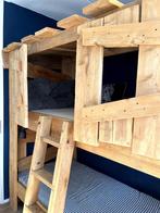 Stapelbed Steigerhout 90X200 Boomhutbed Hoogslaper, Ophalen, Gebruikt, Stapelbed
