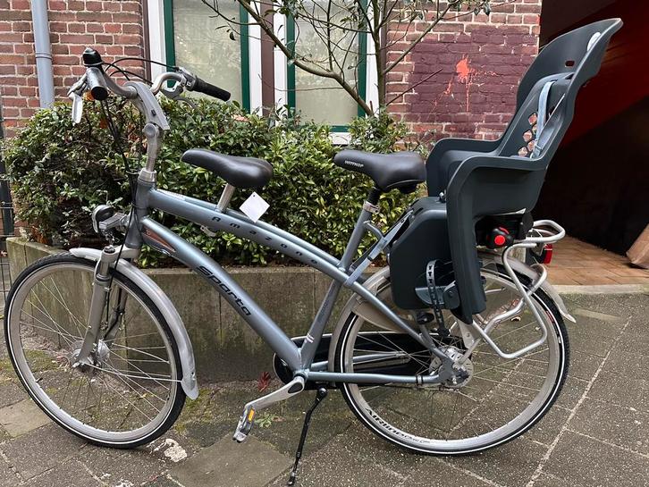 Fijne SPARTA MOEDERFIETS AMAZONE MET KINDERZITJES, Fietsen en Brommers, Fietsen | Dames | Moederfietsen, Gebruikt, Sparta, 53 tot 56 cm