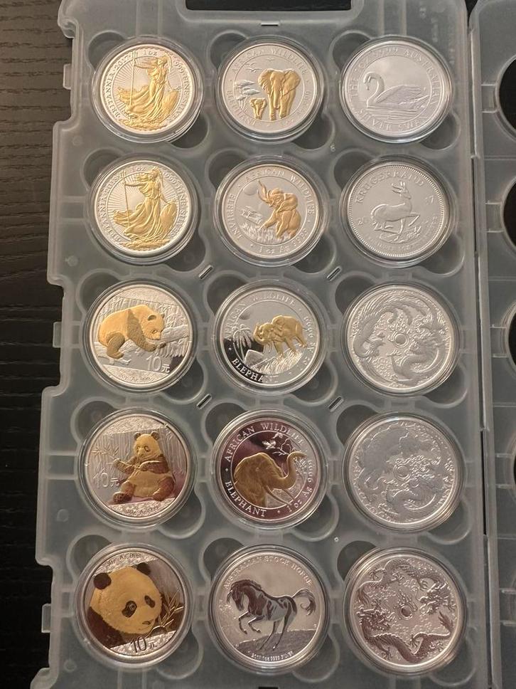 15 x 1 oz silver, Postzegels en Munten, Munten | Europa | Euromunten, Overige waardes, Portugal, Ophalen of Verzenden