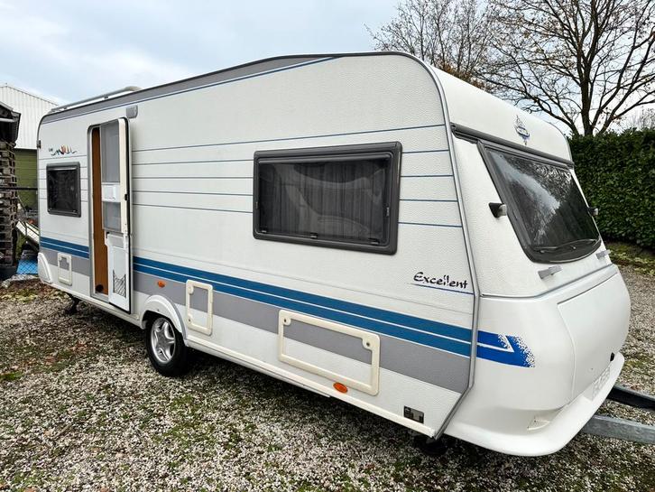 Caravan Hobby Excellent 540UL Enkele bedden! Mover +Voortent, Caravans en Kamperen, Caravans, Bedrijf, tot en met 4, 1250 - 1500 kg