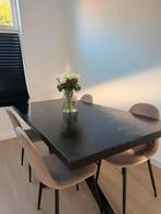 Eettafel, Huis en Inrichting, Tafels | Eettafels, Zo goed als nieuw, Vijf personen of meer, Rechthoekig, 50 tot 100 cm