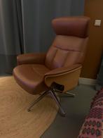 Flexlux leren fauteuil draaistoel, Ophalen, Zo goed als nieuw, 75 tot 100 cm, 50 tot 75 cm