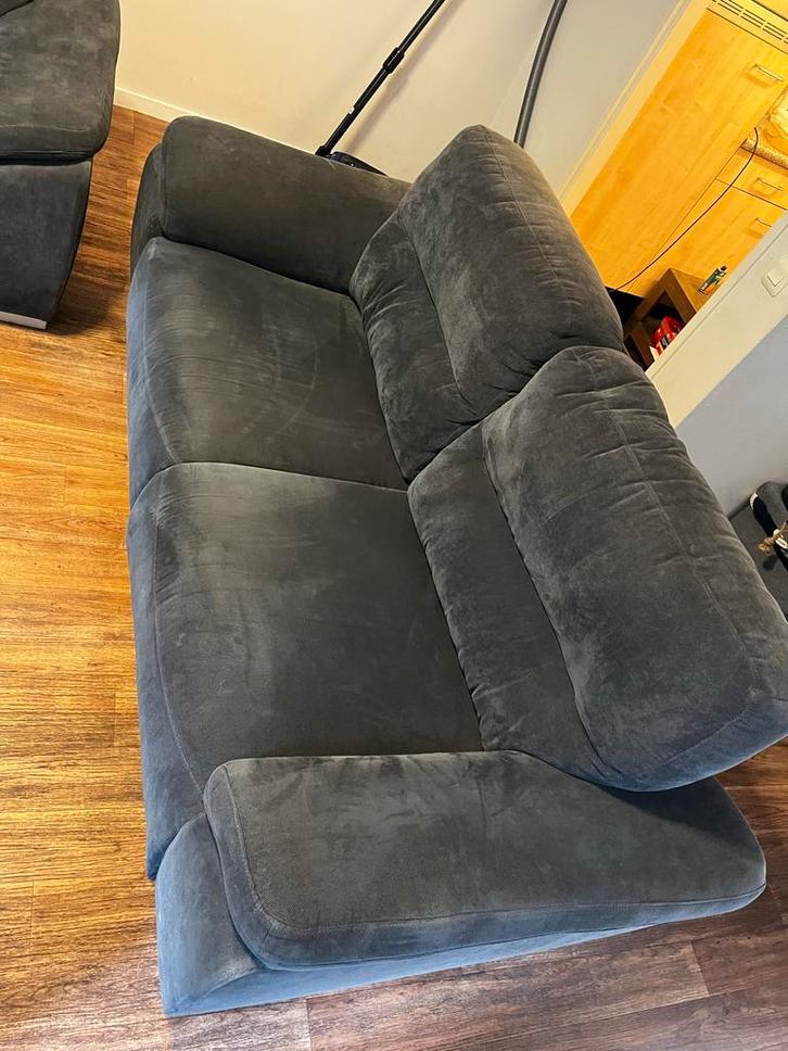 2,5 Zits Bank - Geribbelde Stof, Huis en Inrichting, Banken | Bankstellen, Gebruikt, Rechte bank, Tweepersoons, 150 tot 200 cm