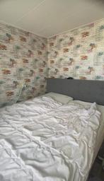 Grijze Tweepersoons Boxspring, Ophalen, Gebruikt, Tweepersoons, 180 cm