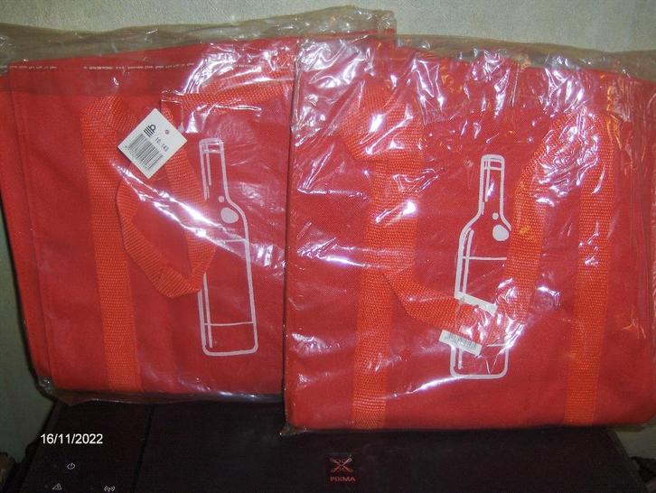 Twee Flessen-Tassen Nieuw in de verpakking-, Sieraden, Tassen en Uiterlijk, Tassen | Reistassen en Weekendtassen, Nieuw, Oranje