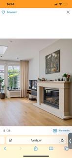 13 jaar oude gas openhaard + schouw  gratis af te halen., Huis en Inrichting, Haarden, Ophalen, Gebruikt, Inbouwhaard, Gashaard