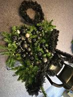 Zwarte en grijze kerstballen, slinger, boa en kransen, Ophalen of Verzenden, Zo goed als nieuw