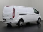 Ford Transit Custom 2.0TDi 130PK Lang Limited | Navigatie |, Auto's, Bestelauto's, Stof, Gebruikt, Zwart, 2800 kg