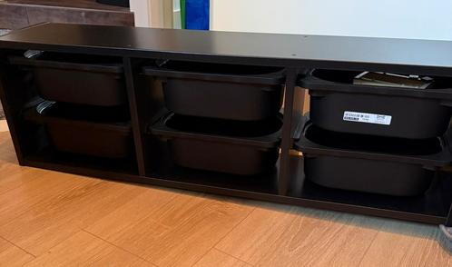 Ikea Trofast zwarte opbergkast met 6 zwarte lades, Huis en Inrichting, Kasten | Ladekasten, Zo goed als nieuw, Minder dan 100 cm