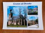Groeten uit Drenthe. Dwingeloo. Uffelte. Orvelte., Verzamelen, Ansichtkaarten | Nederland, Ophalen of Verzenden, 1980 tot heden