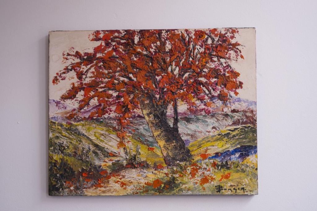 Schilderij herfstlandschap Jaap Burger, Antiek en Kunst, Kunst | Schilderijen | Klassiek, Ophalen of Verzenden