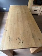 Gestoomd eiken eettafel 210x 90, Huis en Inrichting, Tafels | Eettafels, Ophalen, Gebruikt, Eikenhout, 200 cm of meer