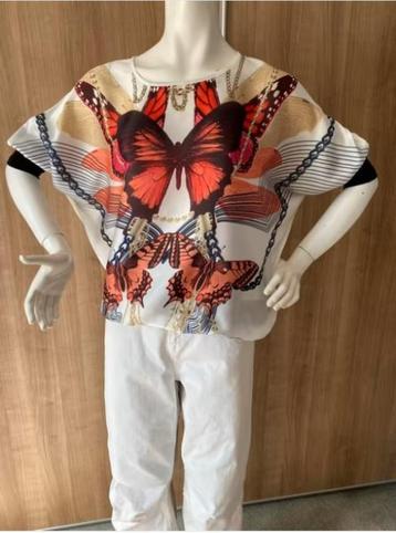 Vlindermouw blouse mt. L beschikbaar voor biedingen
