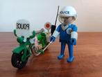 retro playmobil politieagent op zijn motor, compleet politie, Ophalen, Gebruikt, Complete set