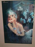 Poster charlestondansetes met achtergrond orkest, Antiek en Kunst, Ophalen