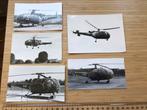 5x Foto Koninklijke Luchtmacht Alouette III Helikopter KLU, Ophalen of Verzenden, Zo goed als nieuw, Kaart, Foto of Prent