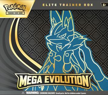Mega Evolution Elite Trainer Box – Lucario beschikbaar voor biedingen