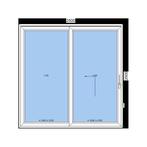 Nieuwe aluminium schuifpui Aluprof MB-77HS 2500x2500 mm, Ophalen, Inclusief glas, 225 cm of meer, Raamkozijn