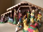 grote complete vintage kerststal, Diversen, Kerst, Ophalen, Zo goed als nieuw
