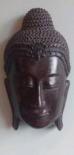 Massief teakhouten boedistisch masker, Ophalen