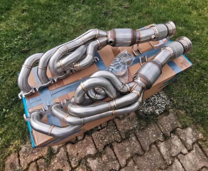 Uitlaat rvs spruitstukken sport kats AUDI R8 V10 5.2L ZIE AD, Auto diversen, Tuning en Styling, Ophalen of Verzenden