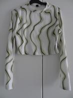 Top in wit/groen van Shein maat L - maat 40, Maat 38/40 (M), Ophalen of Verzenden, Zo goed als nieuw, Lange mouw