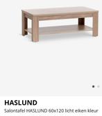Salontafel JYSK  HASLUND licht eiken 60x120 In goede staat !, Ophalen, 100 tot 150 cm, 50 tot 100 cm, Zo goed als nieuw