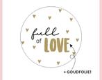 Sluitstickers full of Love per 5 stickers, Nieuw, Ophalen of Verzenden, Meerdere stickers