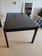 Eetkamertafel uitschuifbaar tot 220cm, donkerbruin, Ophalen of Verzenden, Gebruikt