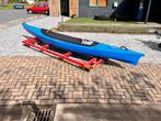 Te koop blauwe Perception Vista 2 persoons kano kayak, Kajak, Zo goed als nieuw, Twee personen, Met peddels