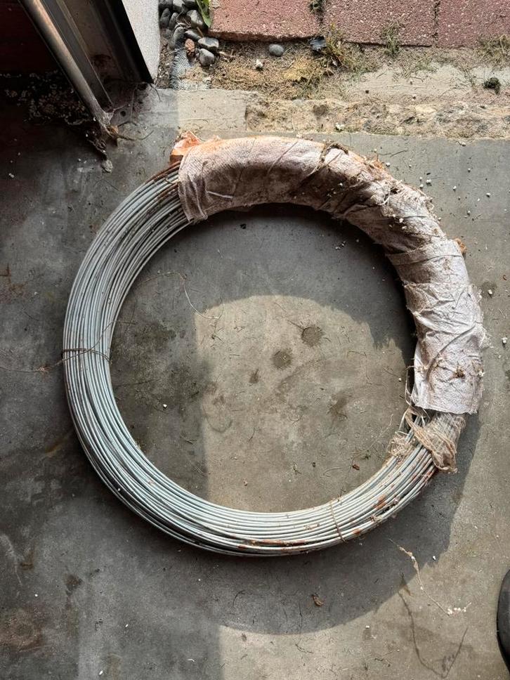 Spandraad 3,4mm 100m Verzinkt, Doe-het-zelf en Verbouw, Buizen en Afvoer, Zo goed als nieuw, Overige typen, Overige materialen